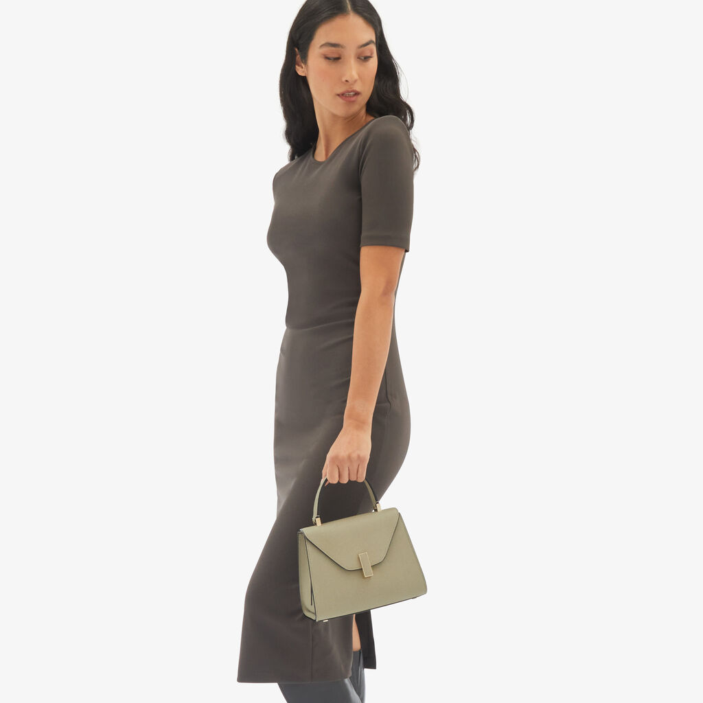Valextra Borsetta a mano da Donna in Pelle Verde tundra | Valextra Iside Fino al 60% di sconto