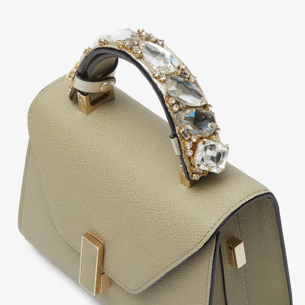 Valextra Copri maniglia per borse da Donna Oro con strass | Valextra Iside Limitato a 3 giorni