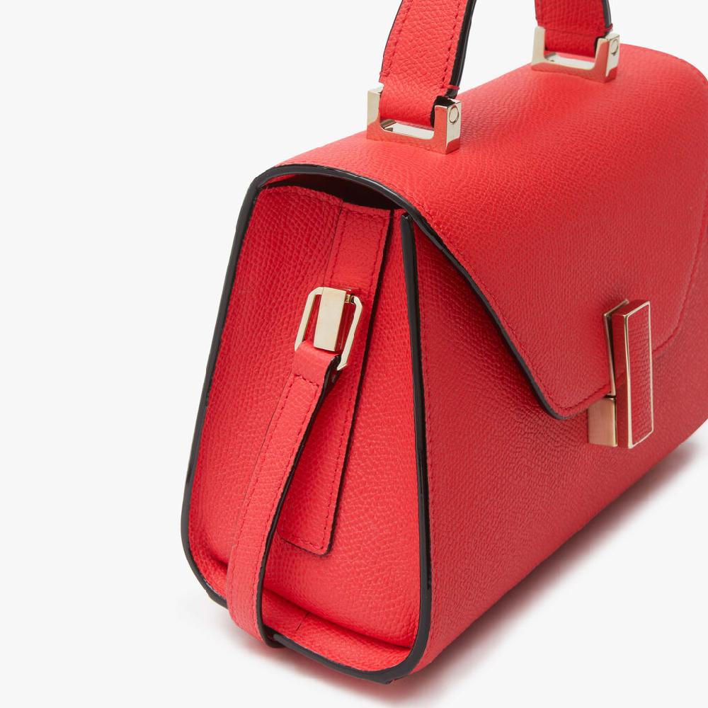 Valextra Borsa a tracolla da Donna in Pelle rigida Rossa | Valextra Iside Italia
