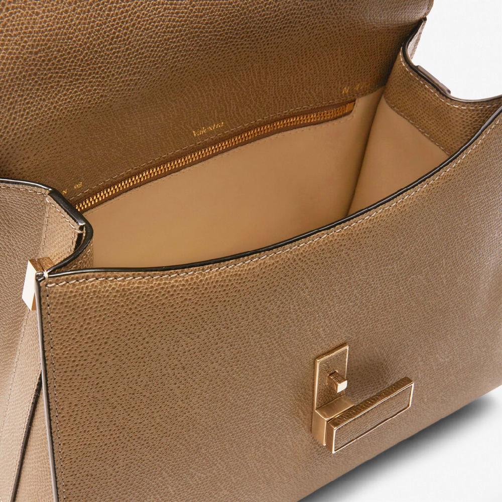 Valextra Borsa a mano in Pelle Beige con tracolla | Valextra Iside Soddisfazione Garantita