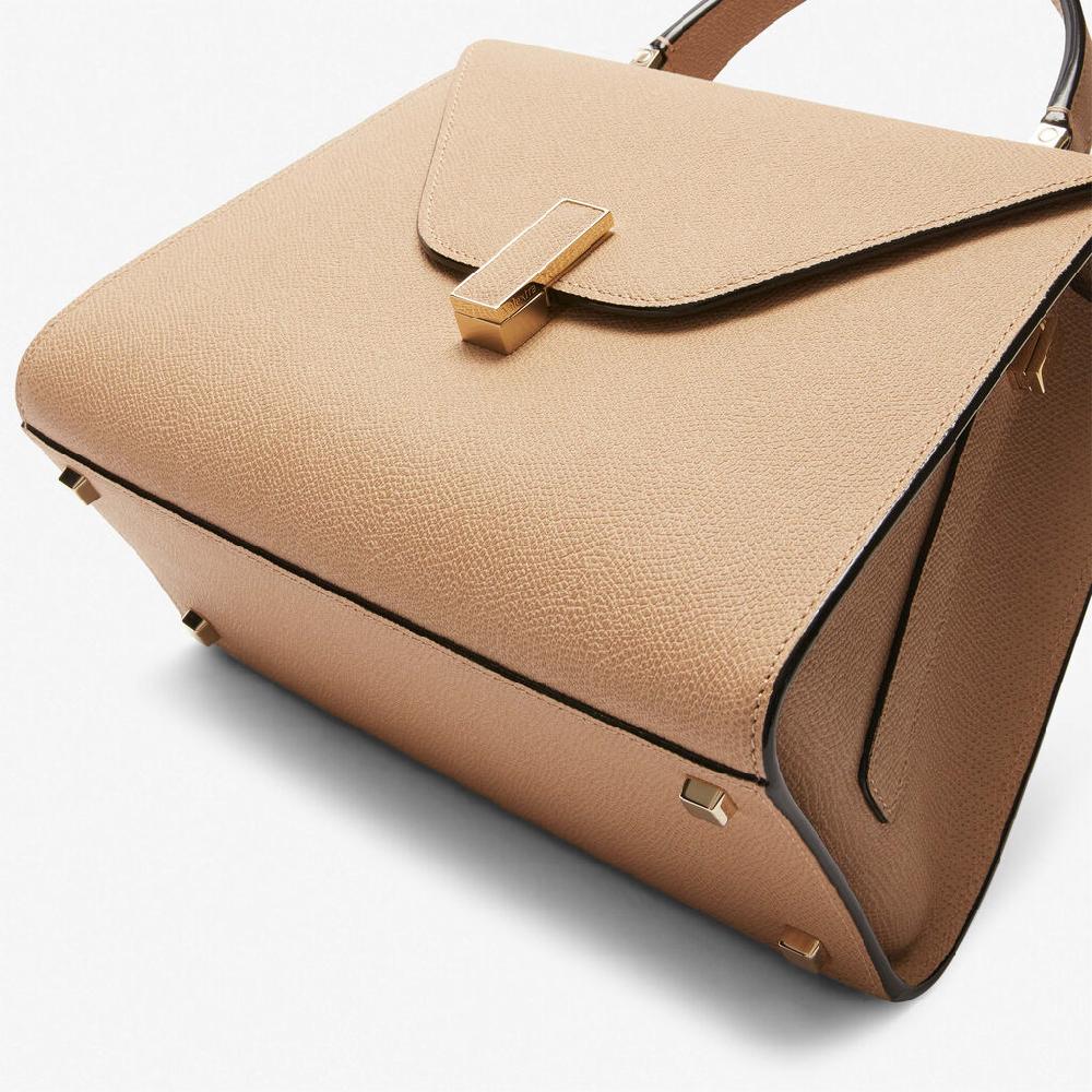 Valextra Borsa a mano in Pelle Beige con tracolla | Valextra Iside Soddisfazione Garantita