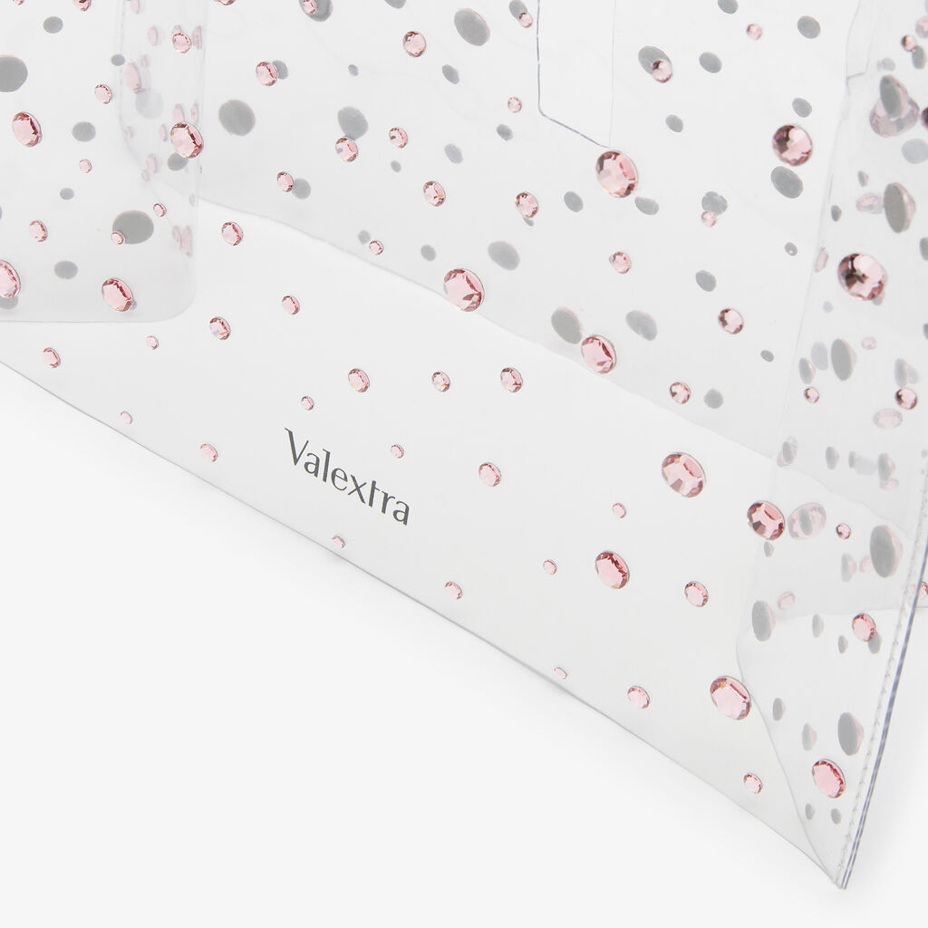 Valextra RAINCOAT PICCOLO ISIDE ECOLINE SHEER CON STRASS PRECIOSA E LOGO VALEXTRA Promozione Limitata