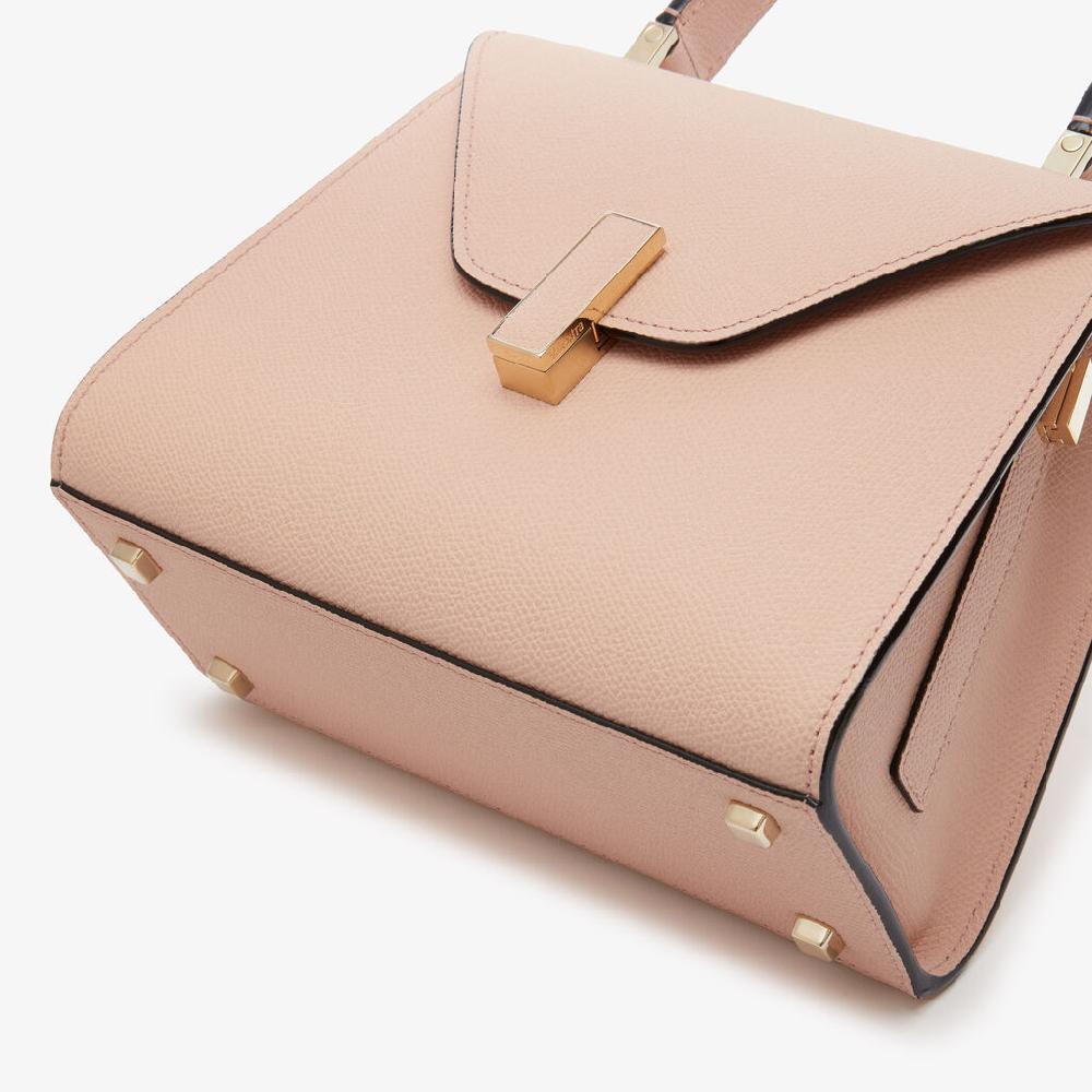 Valextra Borsa a Mano Iside Mini | Pelle di vitello Millepunte | Rosa Bonne Mine | Valextra Novità