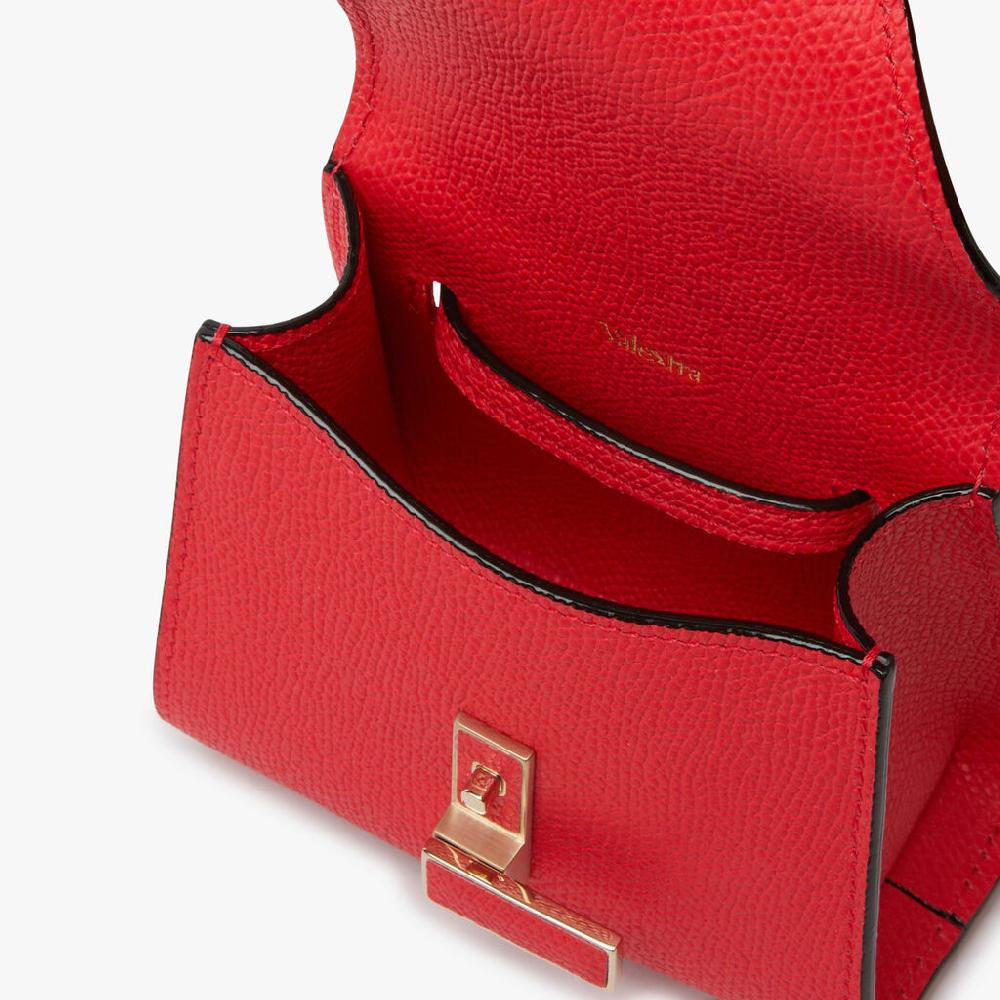 Valextra Borsa cintura da Donna di Lusso in Pelle Rossa | Valextra Iside Saldi