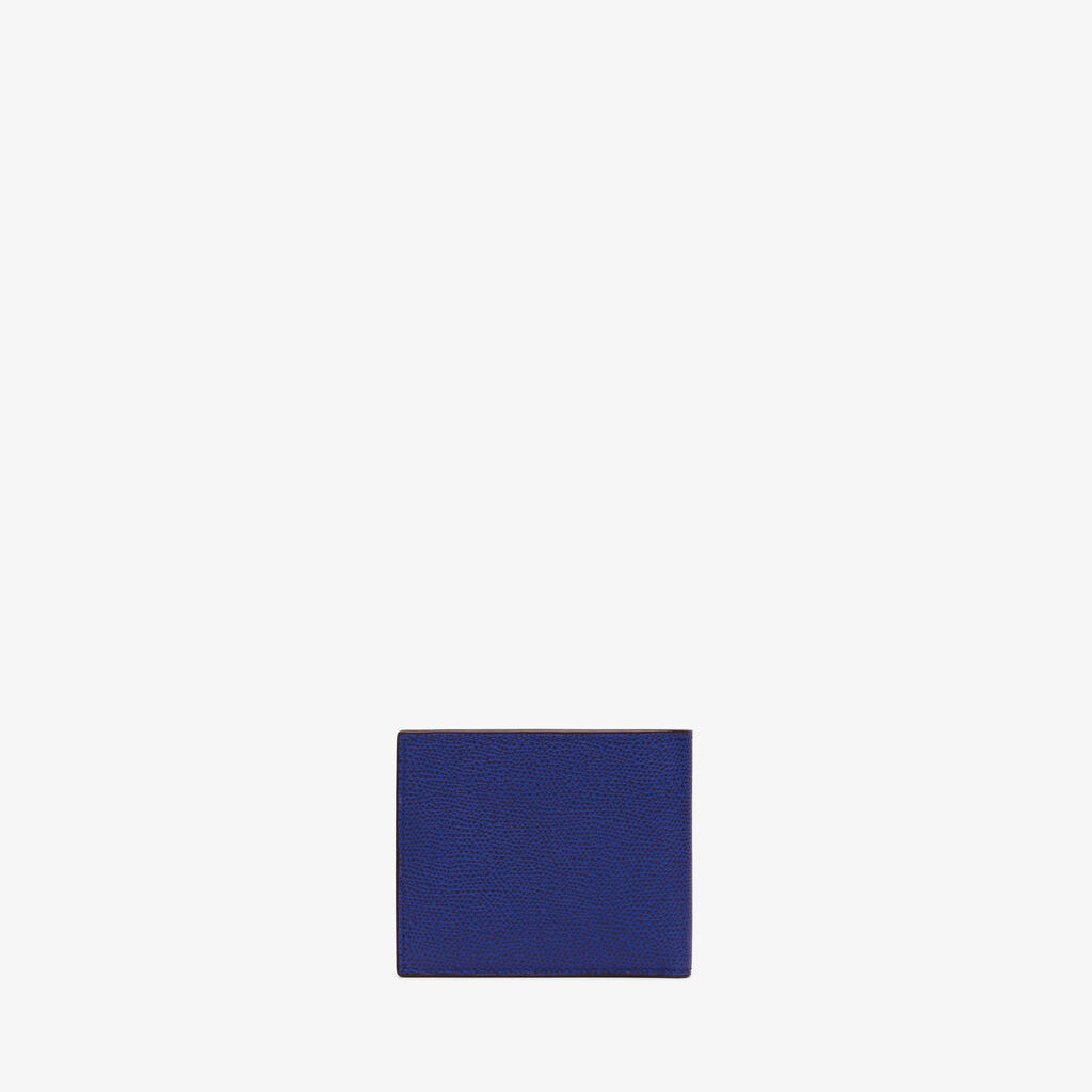 Valextra Portafoglio piccolo con portacarte in Pelle Blu | Valextra Offerte