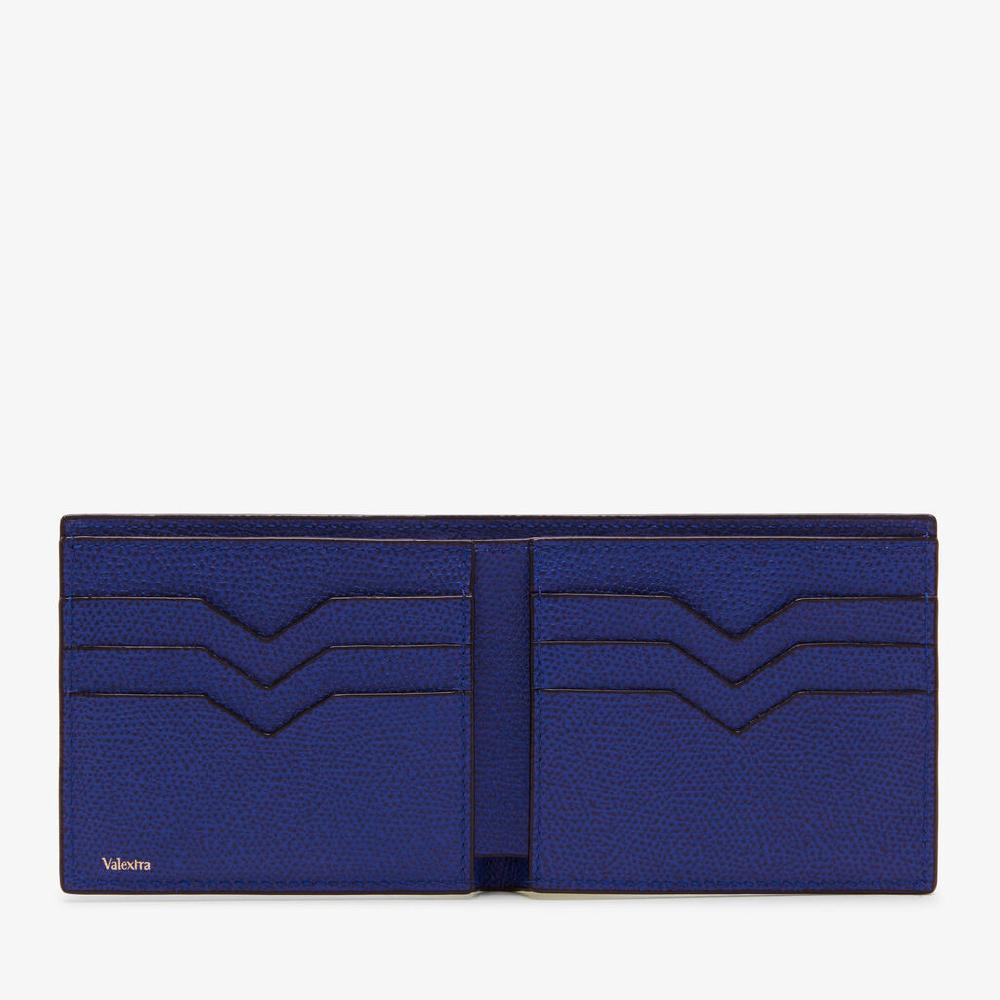 Valextra Portafoglio piccolo con portacarte in Pelle Blu | Valextra Offerte