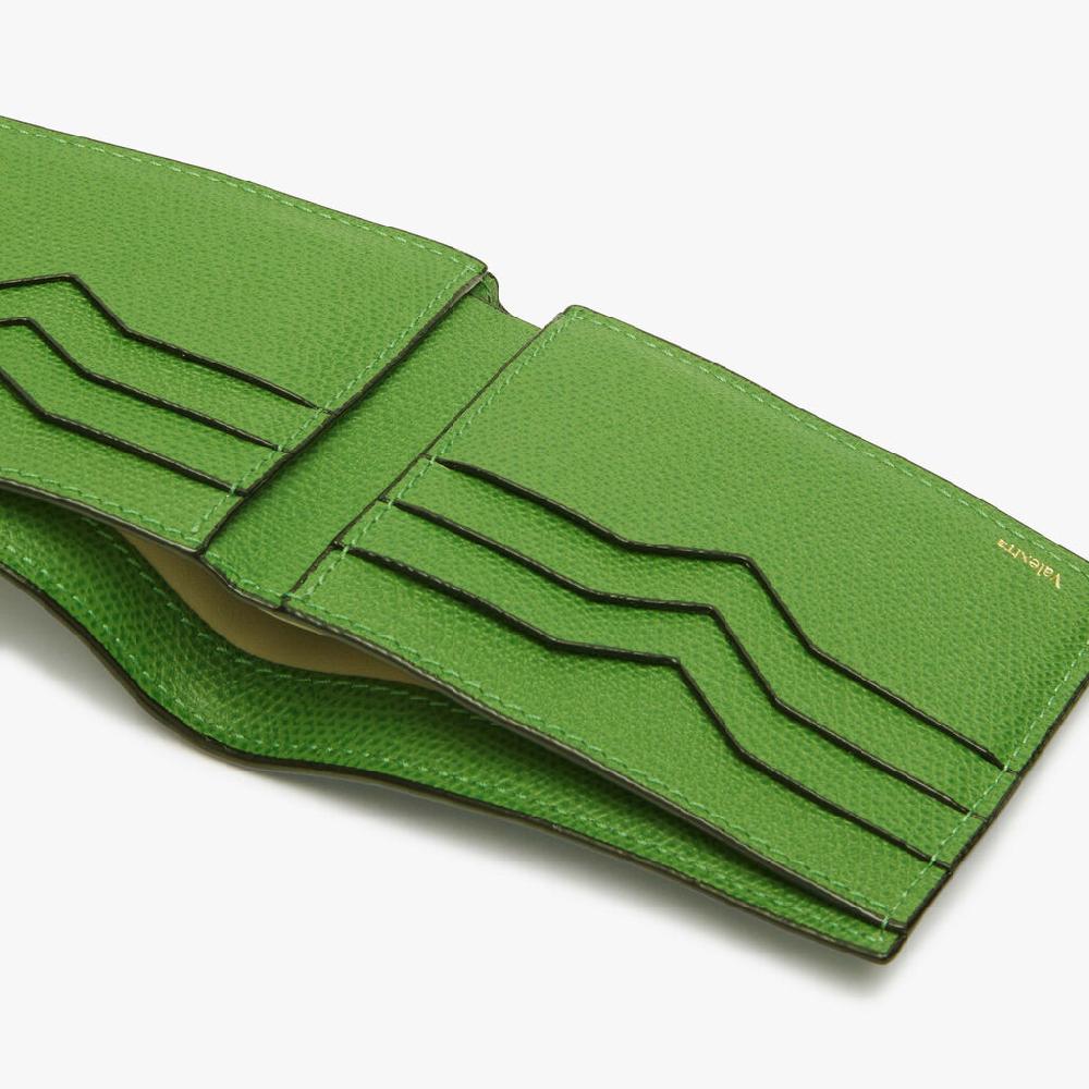 Valextra Portafoglio bifold piccolo in Pelle Verde | Valextra Hotsell