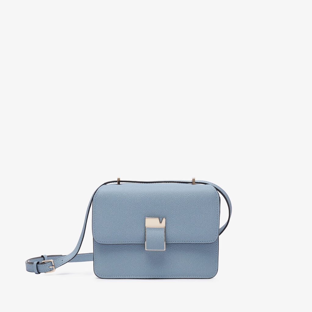 Valextra Borsa a tracolla da Donna in Pelle Azzurra | Valextra Vendita Economica
