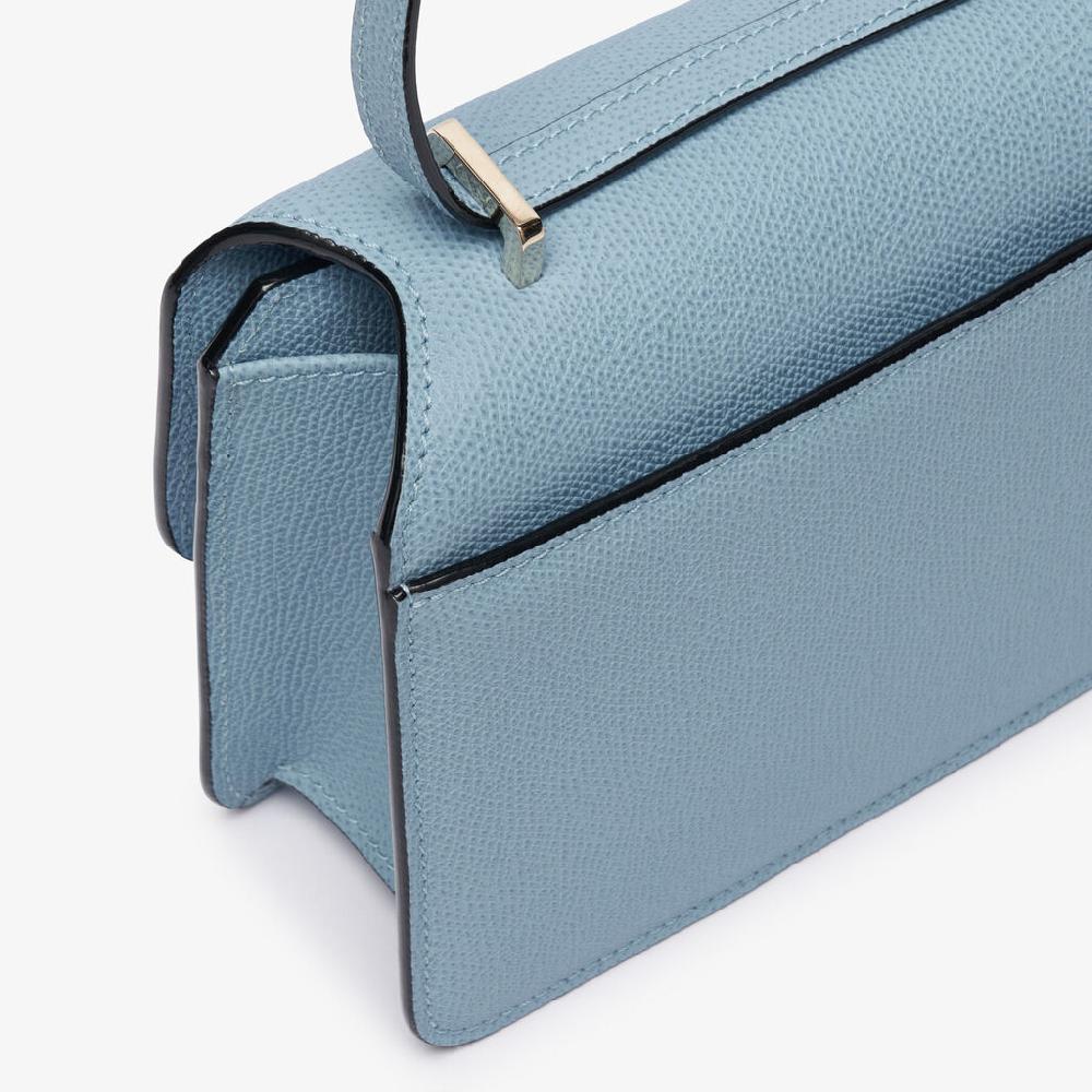 Valextra Borsa a tracolla da Donna in Pelle Azzurra | Valextra Vendita Economica