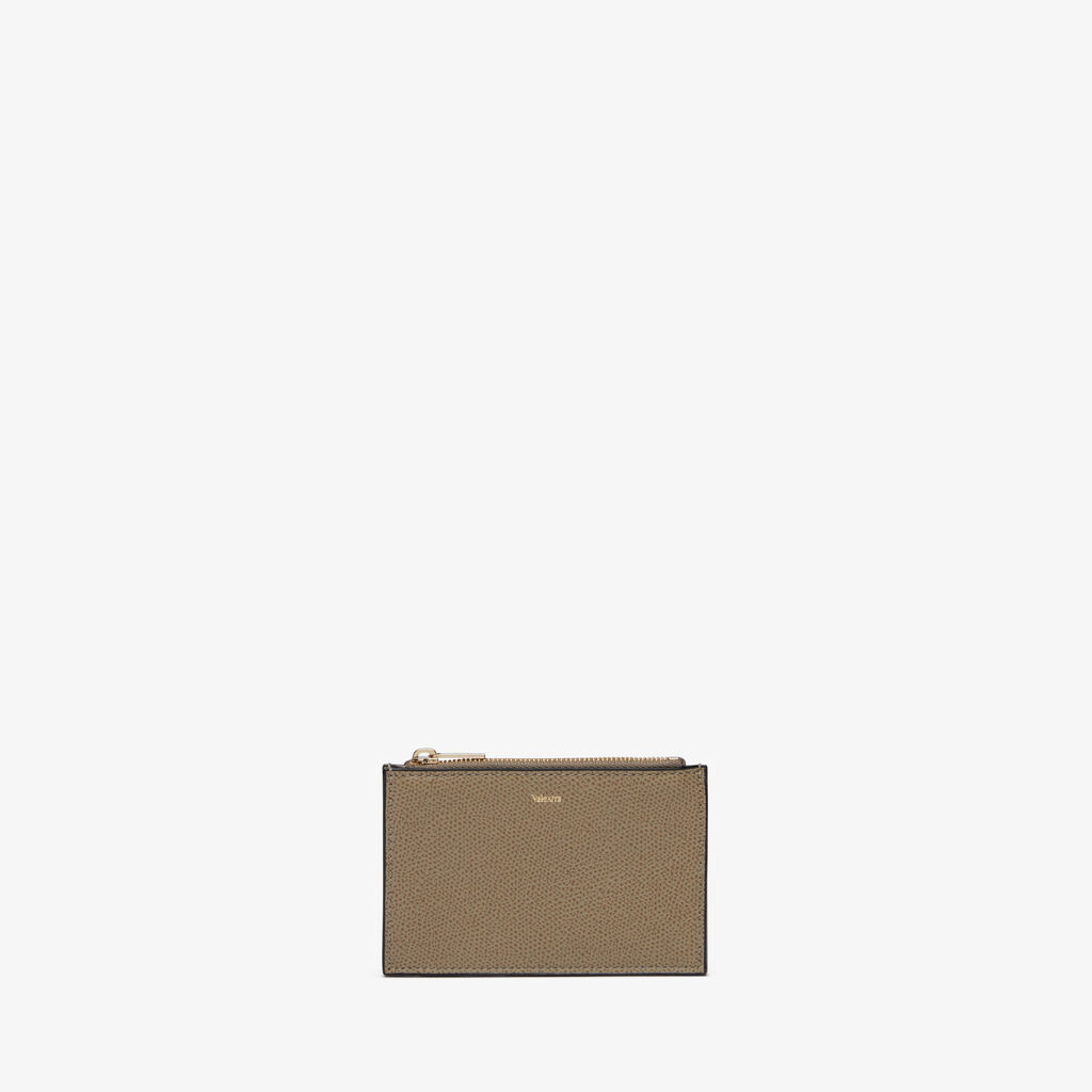 Valextra Portamonete e porta carte in Pelle Marrone Tortora | Valextra Offerta speciale