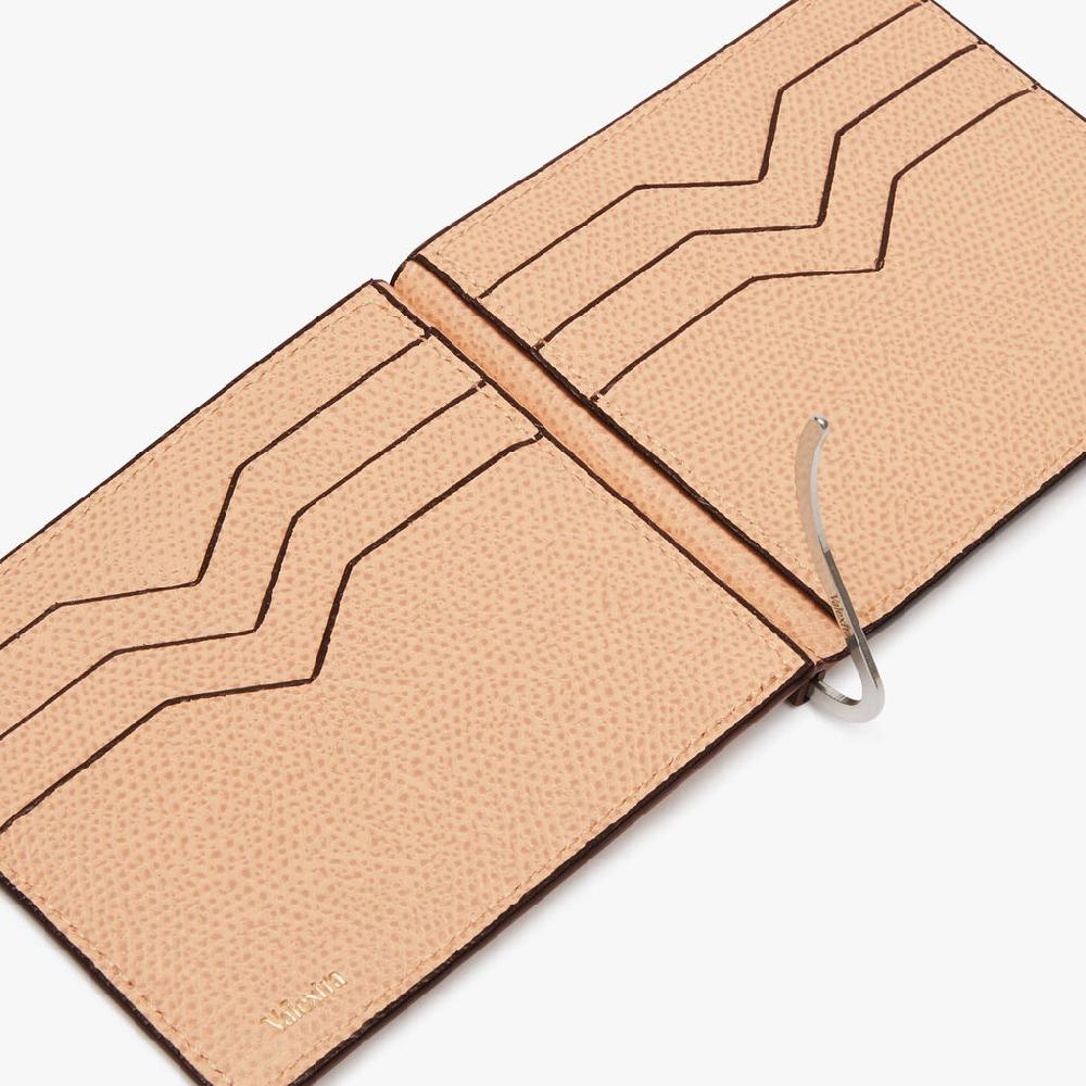 Valextra Portafoglio in Pelle Rosa con ferma soldi | Valextra Tric Trac Flash Sale