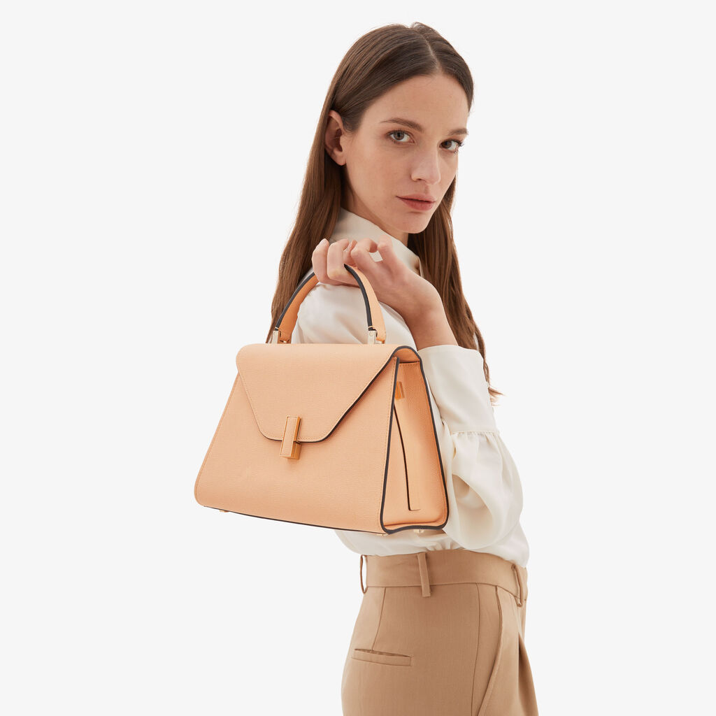 Valextra Borsa a mano da Donna in Pelle Rosa Cipria | Valextra Iside Offerta temporanea