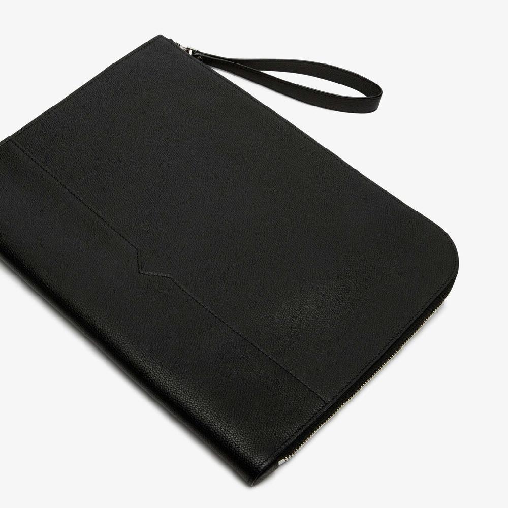Valextra Portfolio da Uomo di Lusso in Pelle Nera | Valextra V-Line Nuovi prodotti