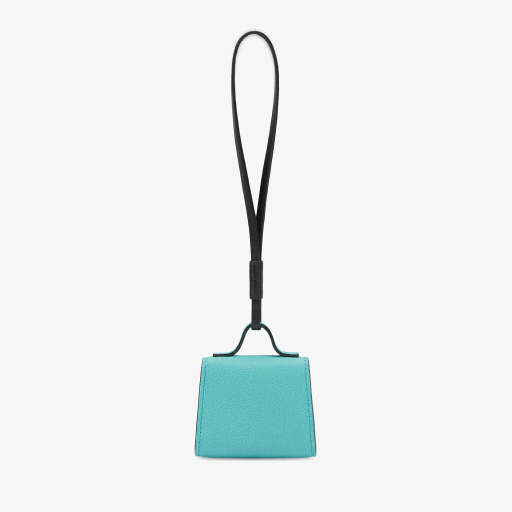 Valextra Charm borsetta da Donna di Lusso in Pelle Azzurra | Valextra Iside Comprane uno, ottenene uno gratis