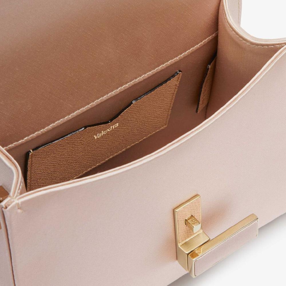 Valextra BORSA MICRO ISIDE RASO CON CATENA ORO CHIARO ACQUISTA ORA