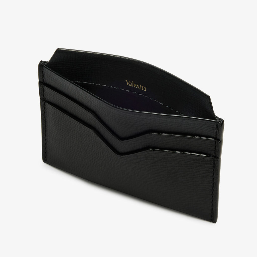 Valextra Porta carte di credito compatto in Pelle Nera | Valextra Enormi sconti