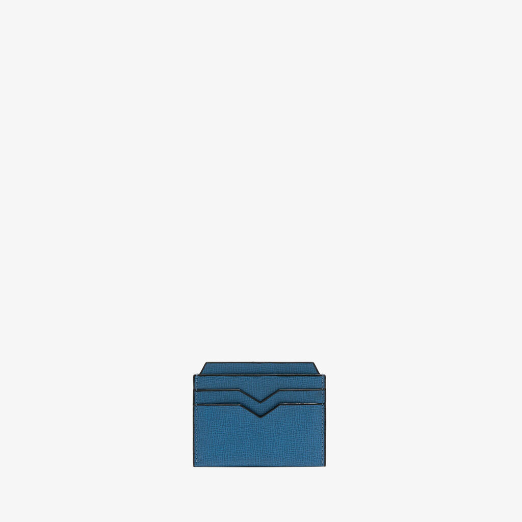 Valextra Porta carte di credito in Pelle Blu Cobalto | Valextra 50% di sconto con spedizione gratuita