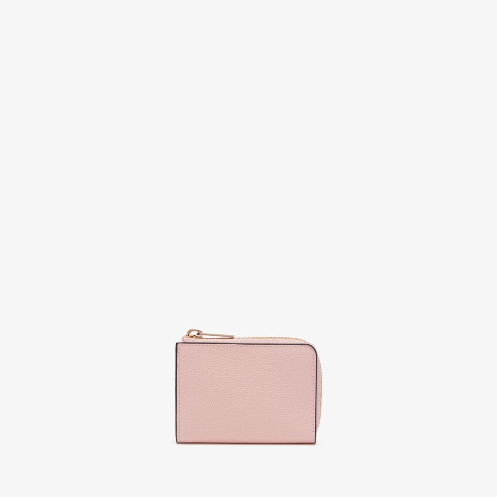 Valextra Portachiavi da Donna in Pelle Rosa | Valextra Zip Around Duty-free
