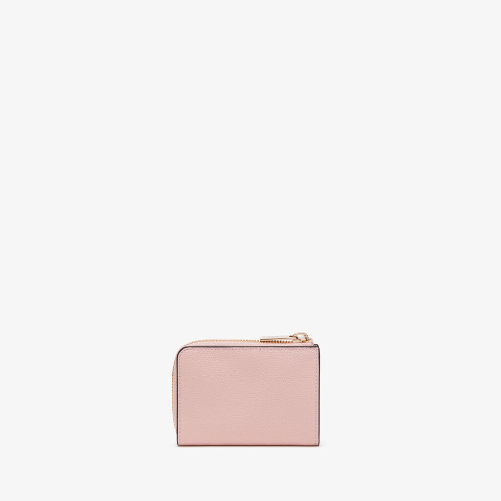Valextra Portachiavi da Donna in Pelle Rosa | Valextra Zip Around Duty-free