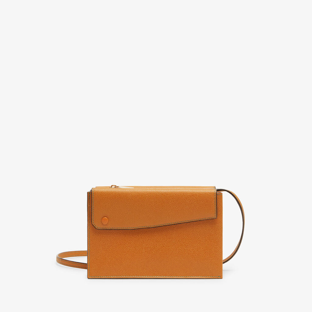 Valextra Borsetta piccola Mini in Pelle Marrone | Valextra Pocket Spedizione Gratuita