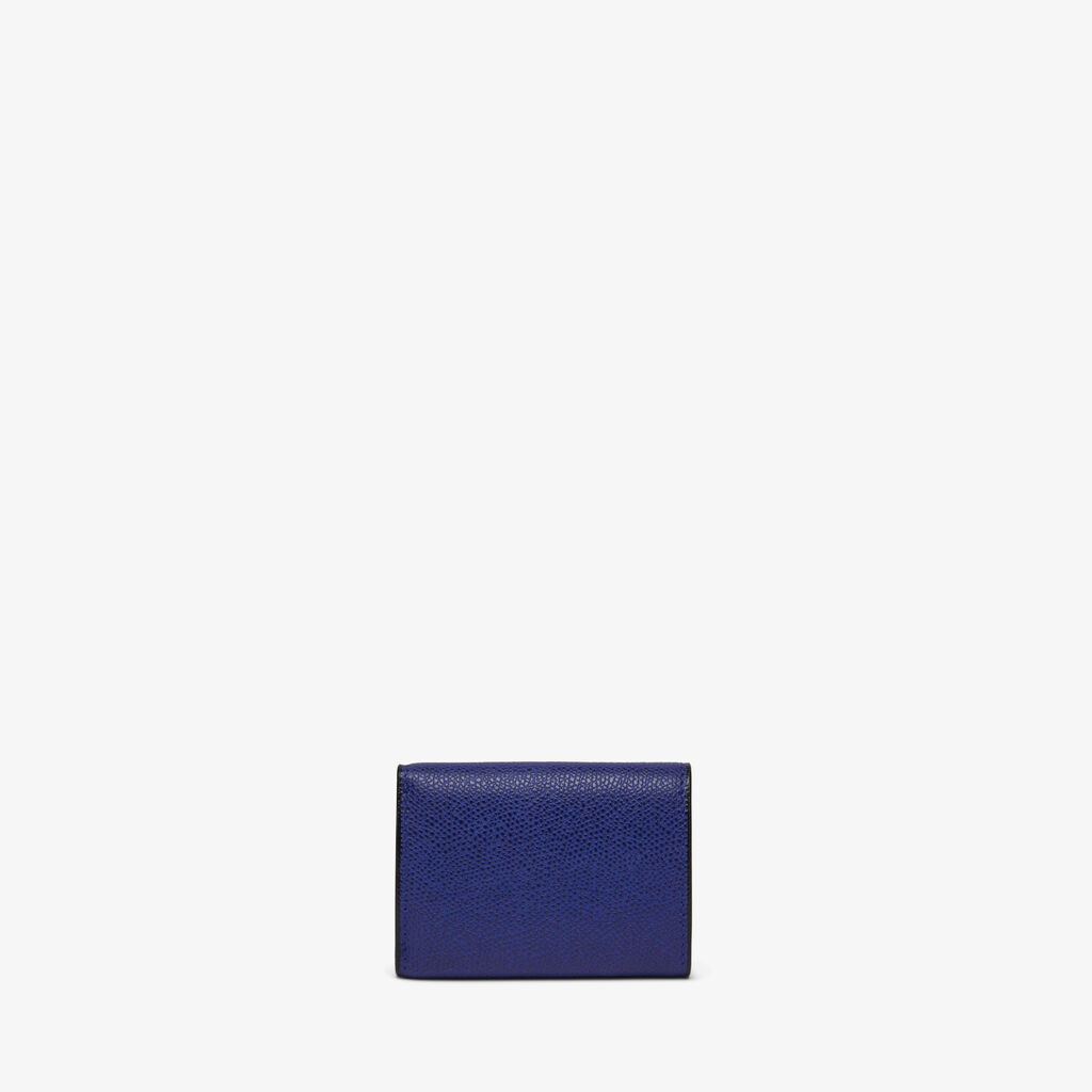 Valextra Portafoglio Compatto da Donna in Pelle Blu | Valextra Promozione Limitata