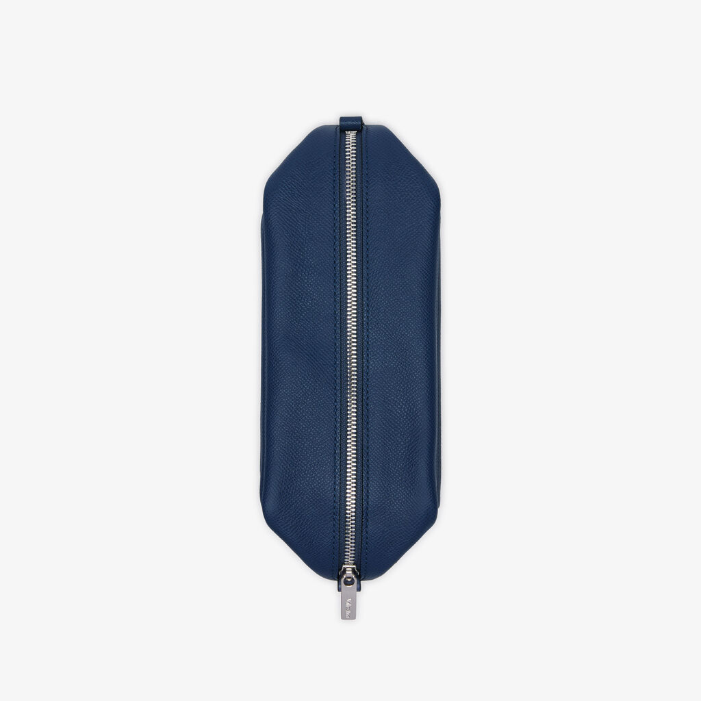Valextra Pochette da viaggio da Uomo di Lusso in Pelle Blu Affare Del Giorno