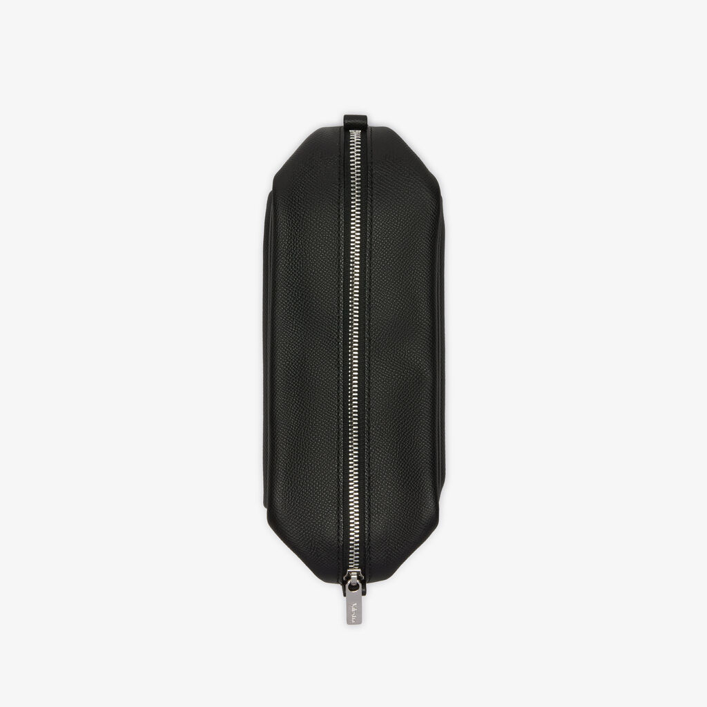 Valextra Pochette da viaggio da Uomo di Lusso in Pelle Nera Prezzo Ridotto