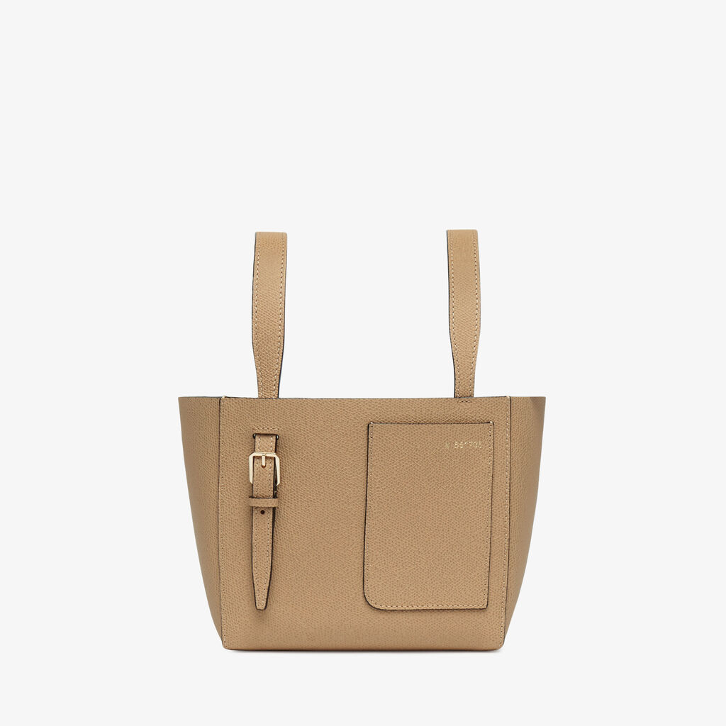Valextra Borsa a secchiello da Donna di Lusso in Pelle Beige | Valextra Soft Offerte