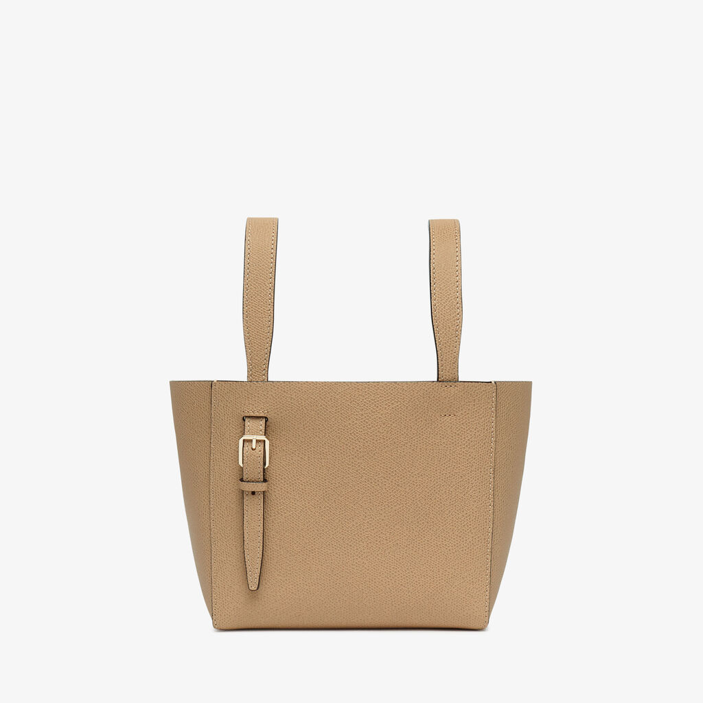 Valextra Borsa a secchiello da Donna di Lusso in Pelle Beige | Valextra Soft Offerte