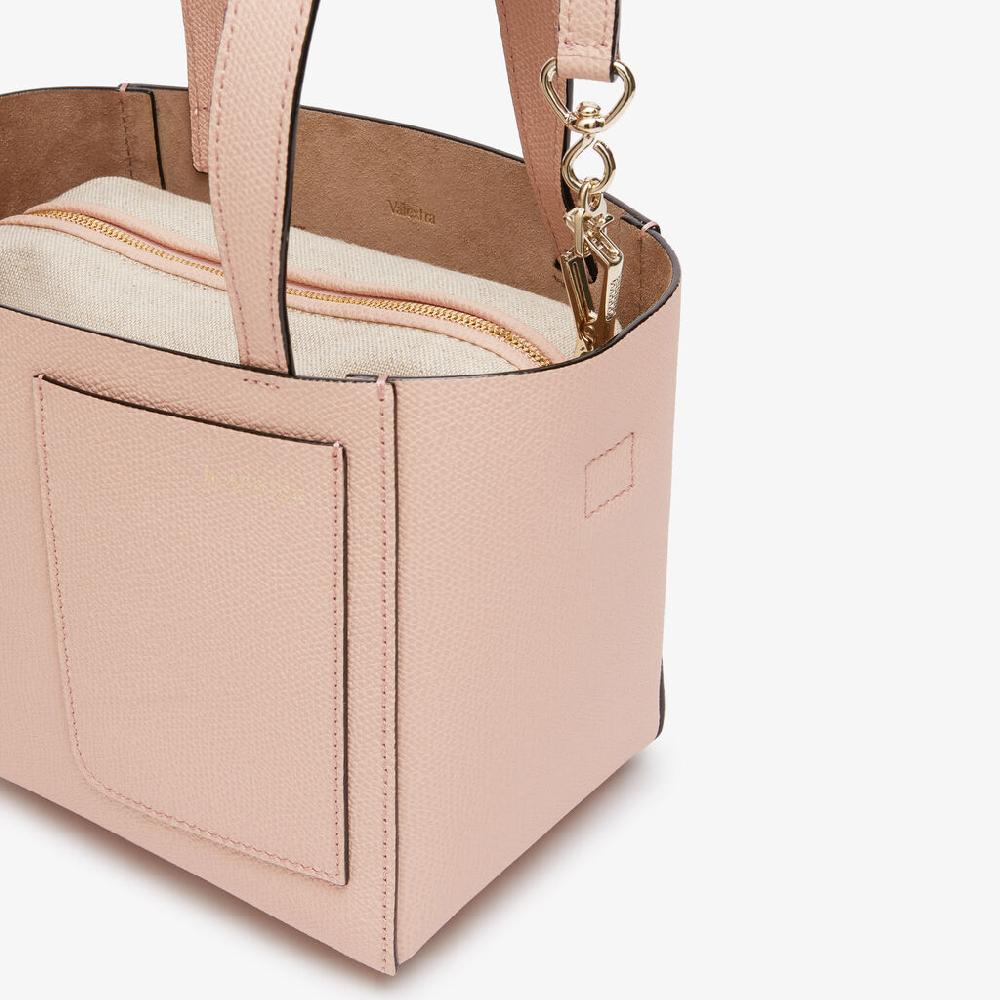 Valextra Borsa a Secchiello Soft Micro | Pelle di vitello Millepunte | Rosa Bonne Mine | Valextra Hotsell