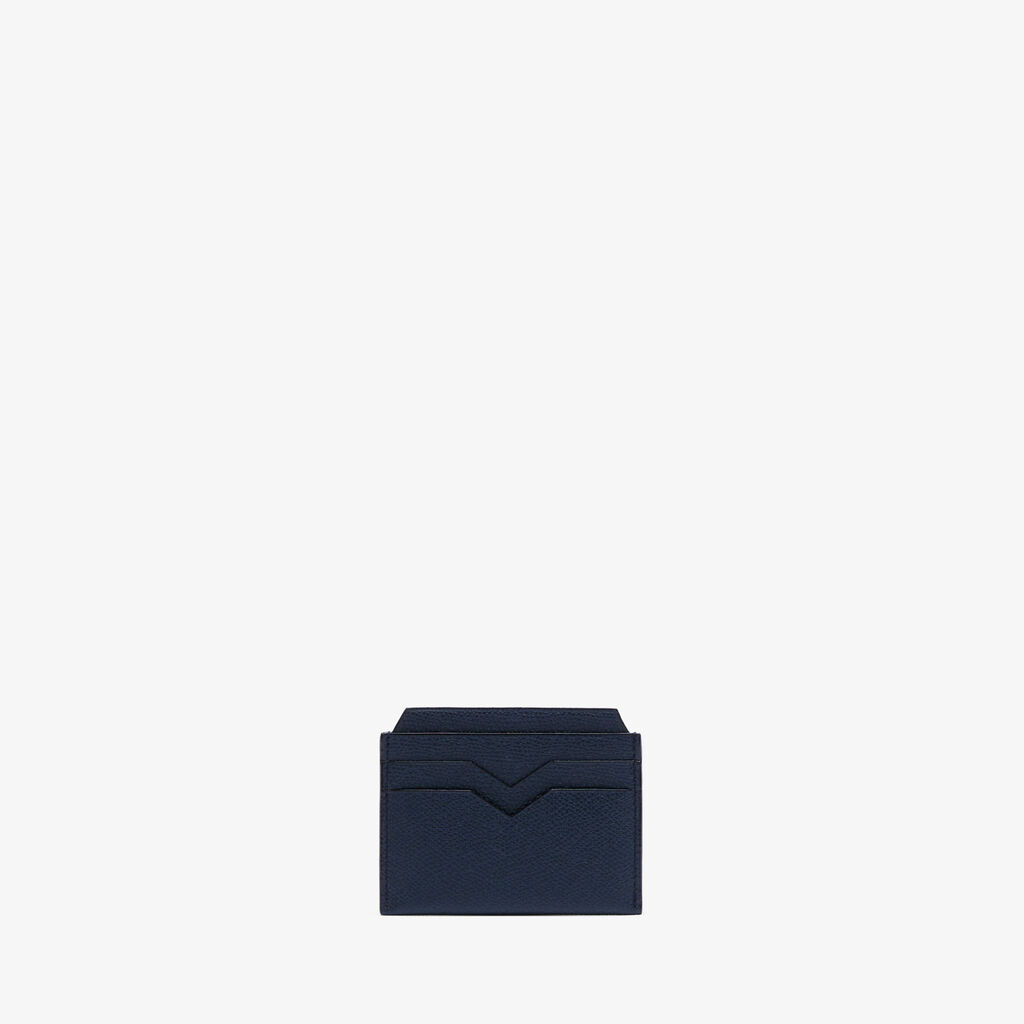 Valextra Porta carte di credito elegante in Pelle Blu | Valextra Vendite Flash