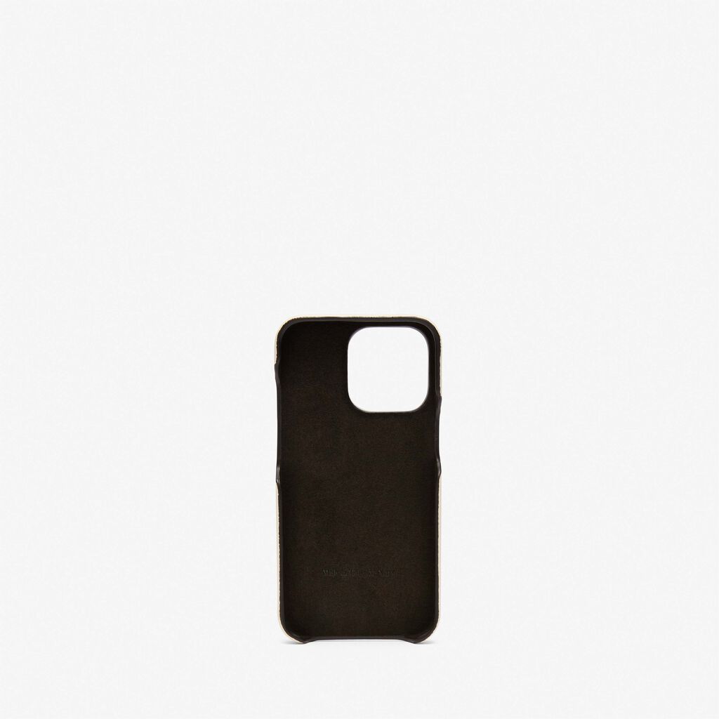 Valextra Cover rigida per Iphone 13 Pro in Pelle Bianca | Valextra Nuova