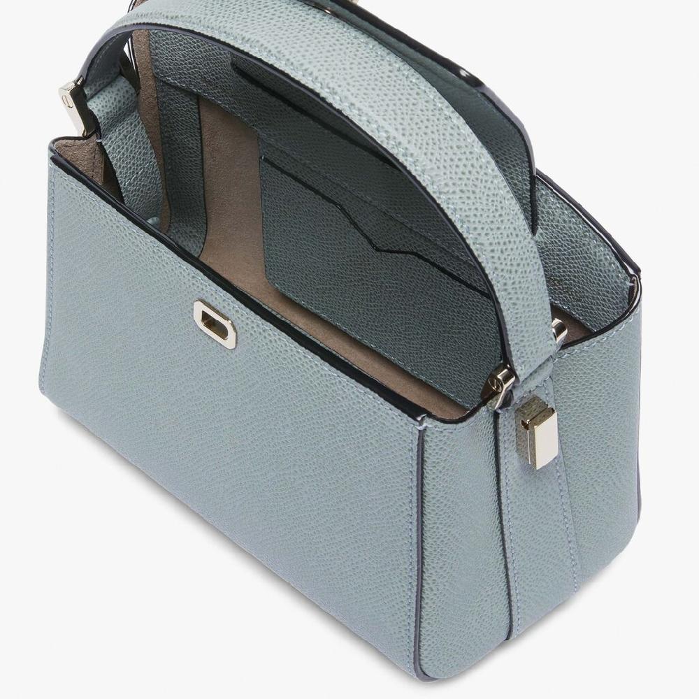 Valextra Borsa a mano Micro in Pelle Blu | Valextra Brera Grande vendita