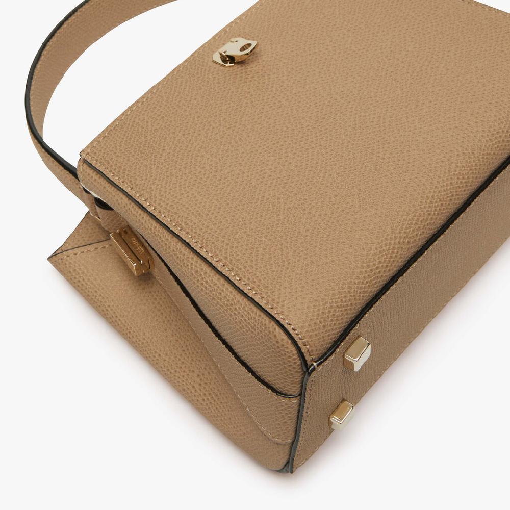 Valextra Borsetta a tracolla da Donna in Pelle Beige | Valextra Brera Flash Sale