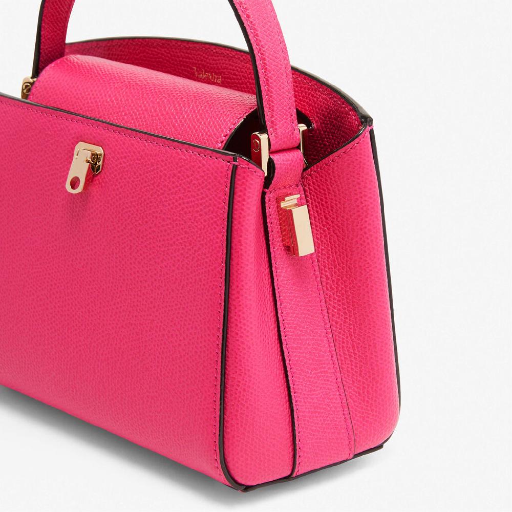 Valextra Borsa a tracolla Micro in Pelle Rosa Fucsia | Valextra Brera Fornitura limitata