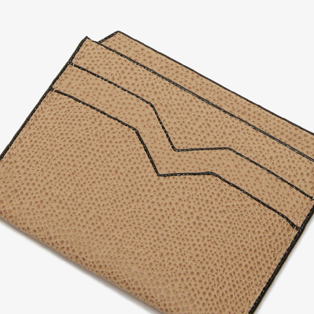 Valextra Porta Carte 4CC | Pelle di vitello Millepunte | Beige Cashmere | Valextra Black Friday