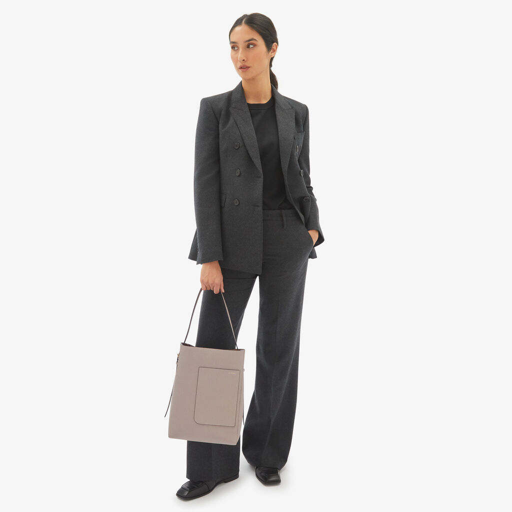 Valextra Borsa a secchiello da Donna in Pelle rigida Rosa | Valextra Soft Offerta Anniversario