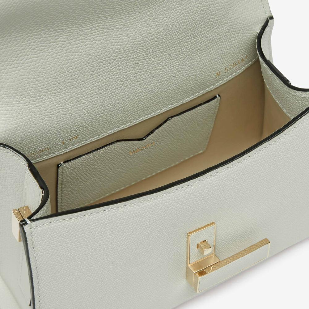 Valextra Borsa a tracolla Donna in Pelle rigida Bianca | Valextra Iside Smaltimento dello stoccaggio
