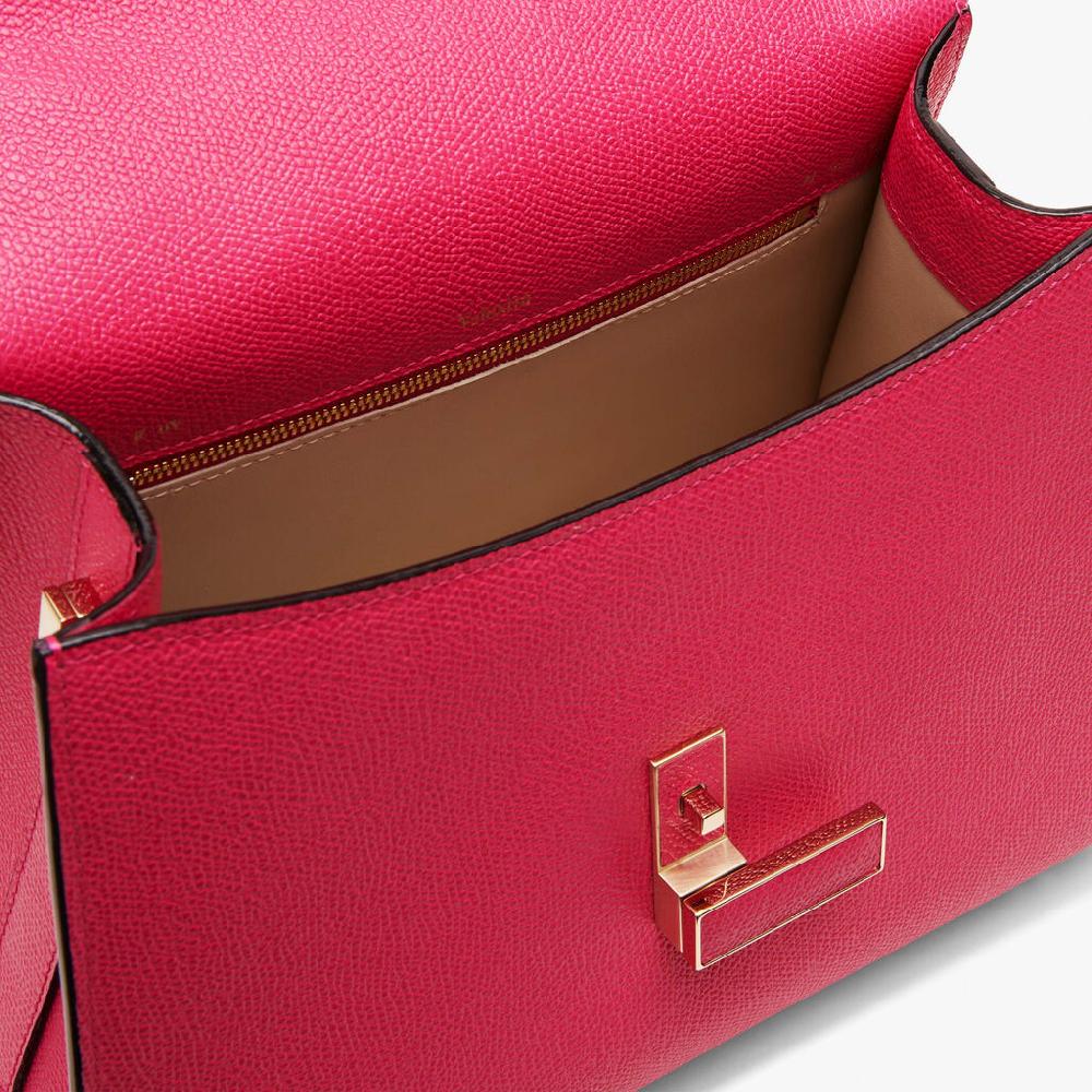 Valextra Borsa a mano in Pelle Rosa Fucsia con tracolla | Valextra Iside Grandi sconti