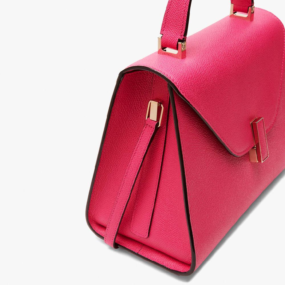 Valextra Borsa a mano in Pelle Rosa Fucsia con tracolla | Valextra Iside Grandi sconti