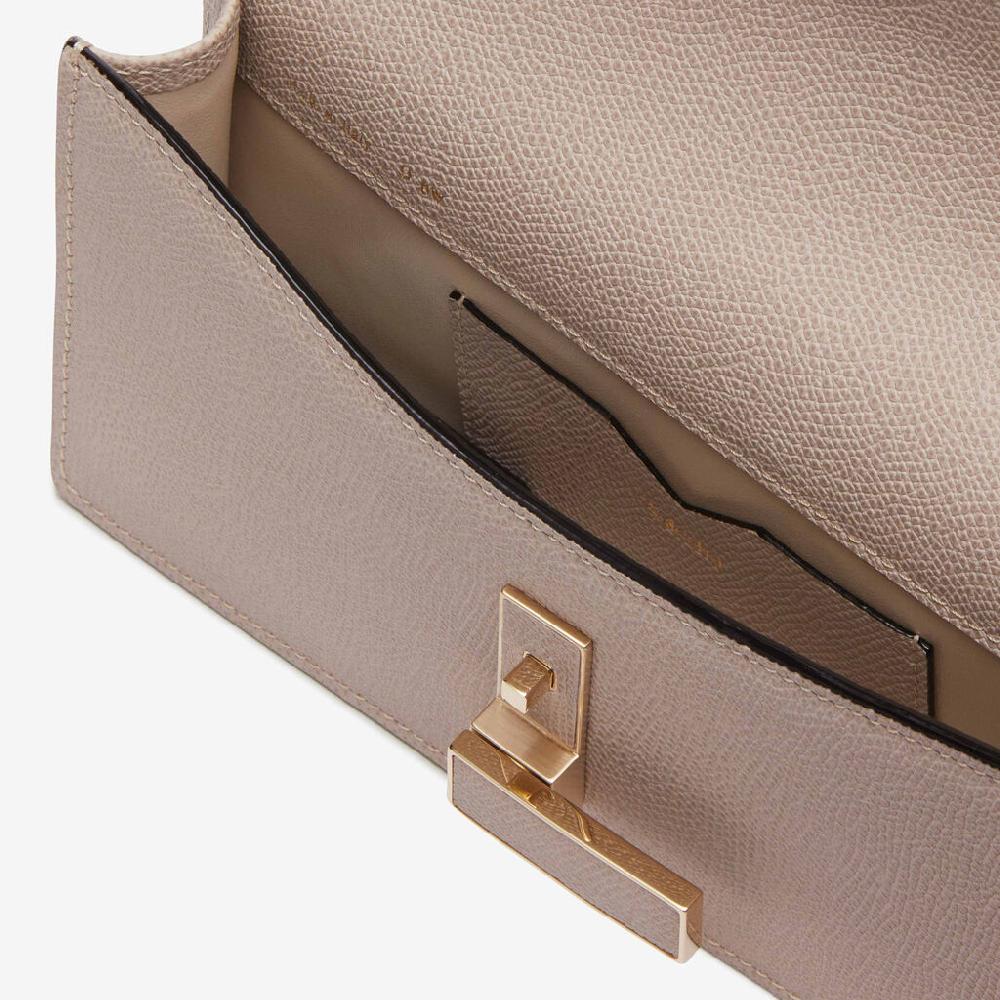 Valextra Clutch da Donna in Pelle Rosa di Lusso | Valextra Iside Offerte stagionali