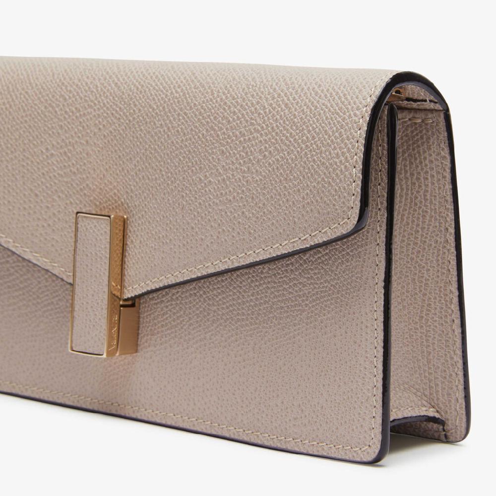 Valextra Clutch da Donna in Pelle Rosa di Lusso | Valextra Iside Offerte stagionali
