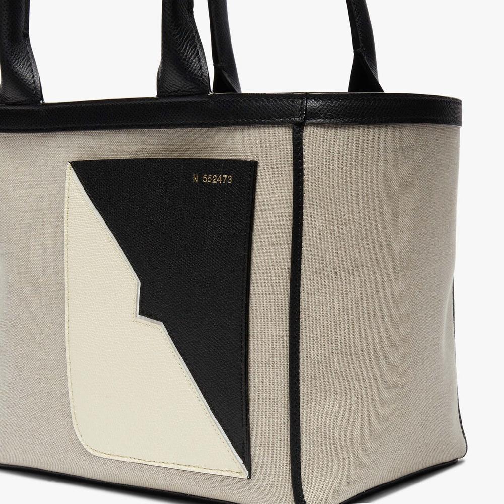 Valextra Borsa tote in Tessuto da Donna Marrone di Lusso | Valextra Liquidazione