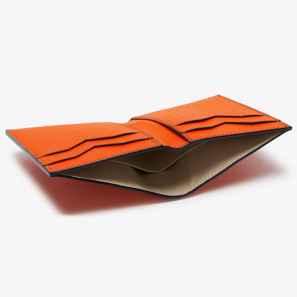 Valextra Portafoglio bifold da Donna di Lusso in Pelle Arancione | Valextra ACQUISTA ORA
