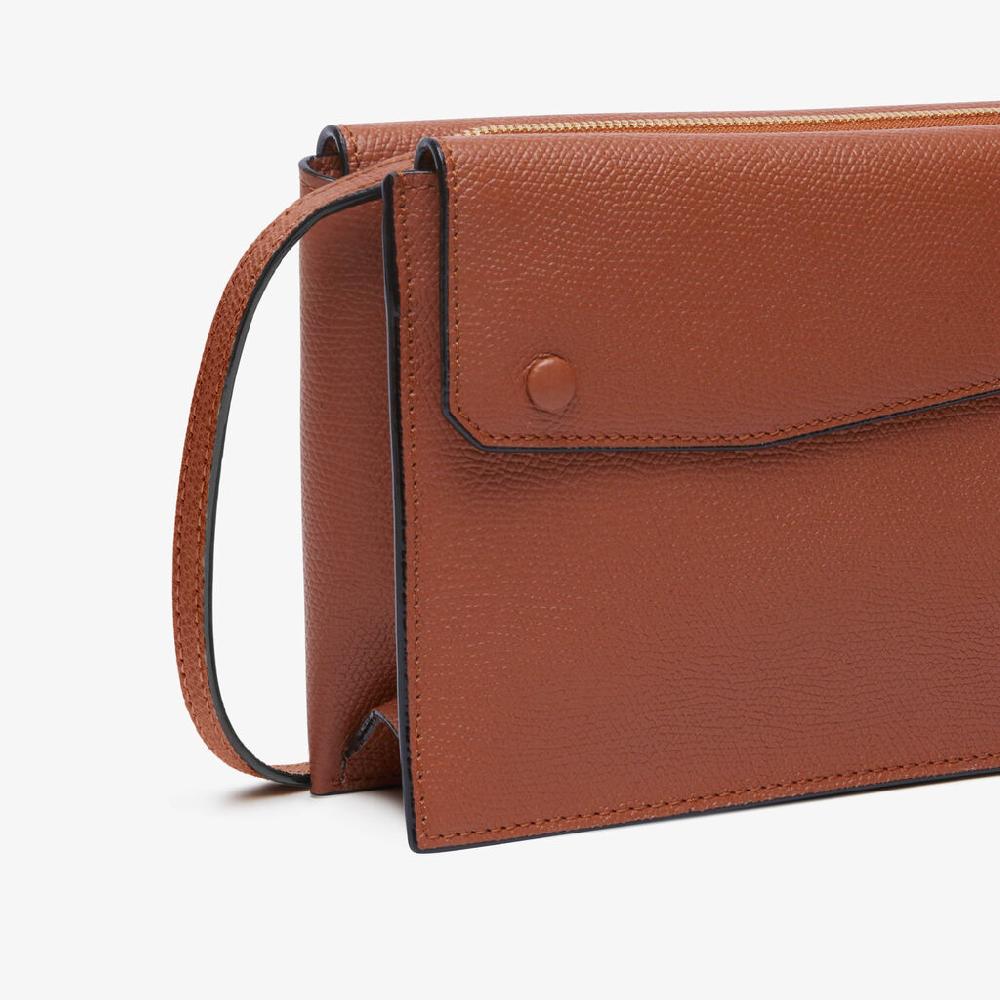 Valextra Borsa a tracolla da Donna in Pelle Marrone | Valextra Pocket Fino al 50% di sconto