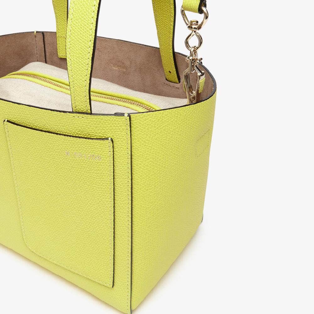 Valextra Borsa a secchiello da Donna in Pelle Gialla | Valextra Soft Fino al 60% di sconto