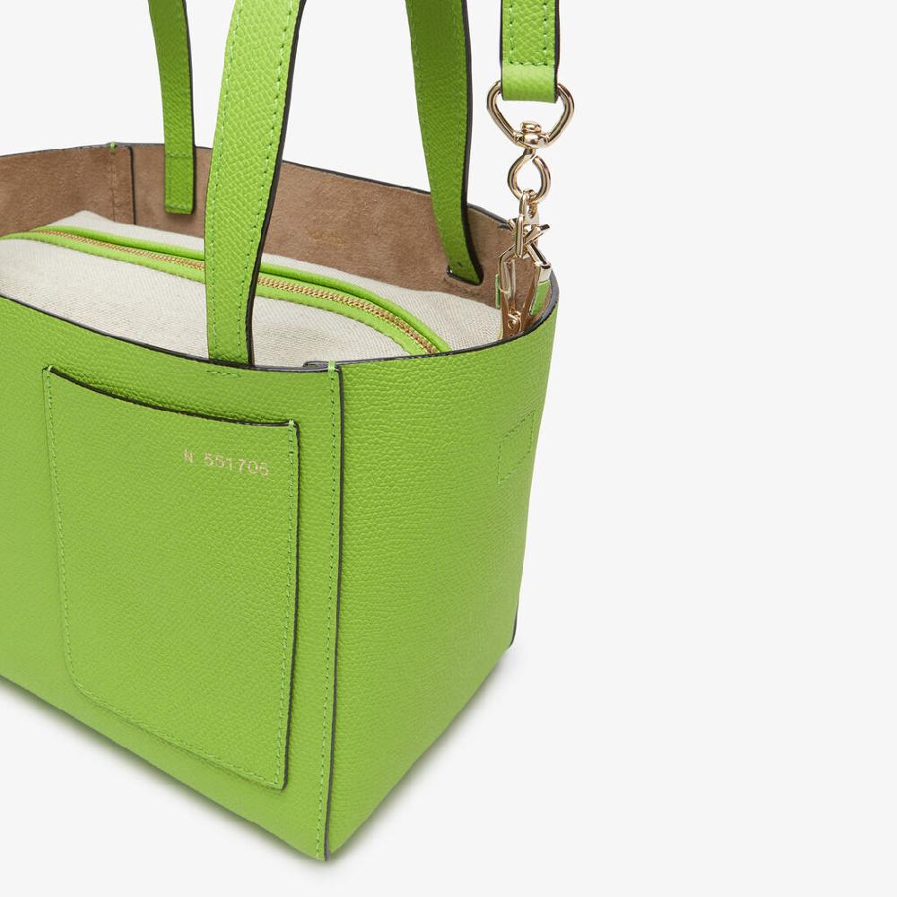 Valextra Borsa a secchiello da Donna in Pelle Verde | Valextra Soft Only for today