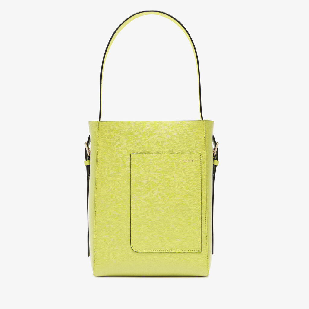 Valextra Borsa a secchiello da Donna Mini Gialla di Lusso | Valextra Soft