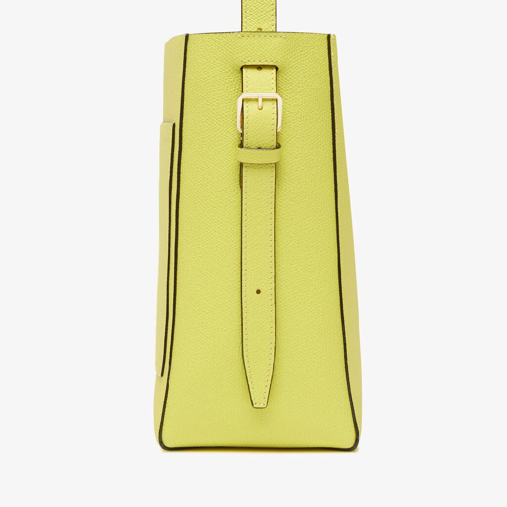 Valextra Borsa a secchiello da Donna Mini Gialla di Lusso | Valextra Soft Fino al 55% di sconto