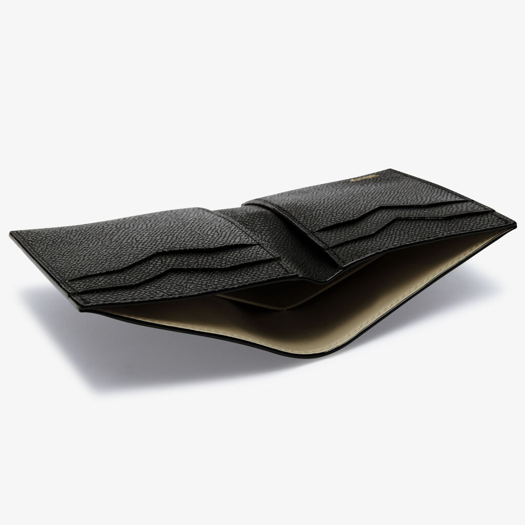Valextra Portafoglio bifold da Donna in Pelle Nera di Lusso | Valextra Discount Store per i nuovi prodotti